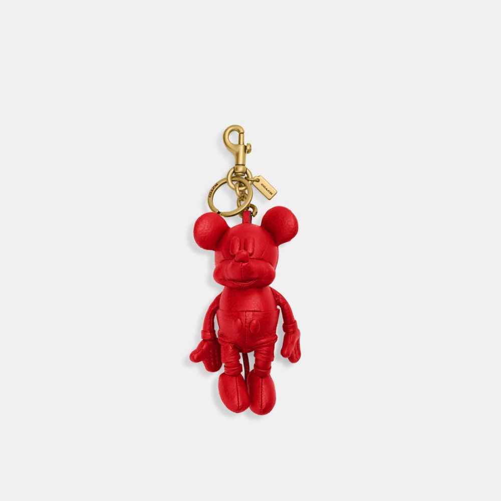 COACH CO325 Disney X Coach Mickey Mouse Collectible Bag Charm Electric Red