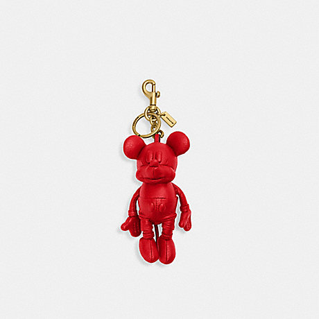 COACH CO325 Disney X Coach Mickey Mouse Collectible Bag Charm Electric Red