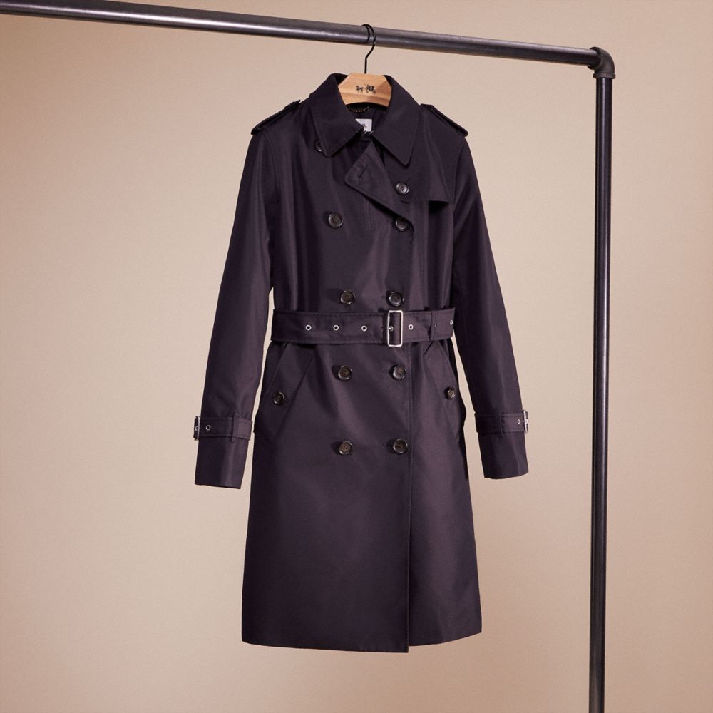 CO334 - Restored Trench Coat BLK