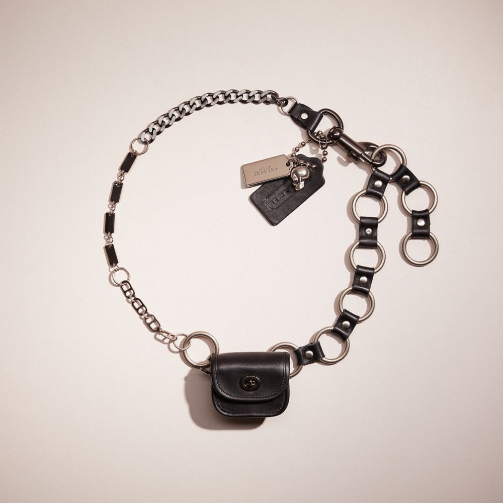 CO566 - Upcrafted Chain Belt Bag Creation Gunmetal/Black