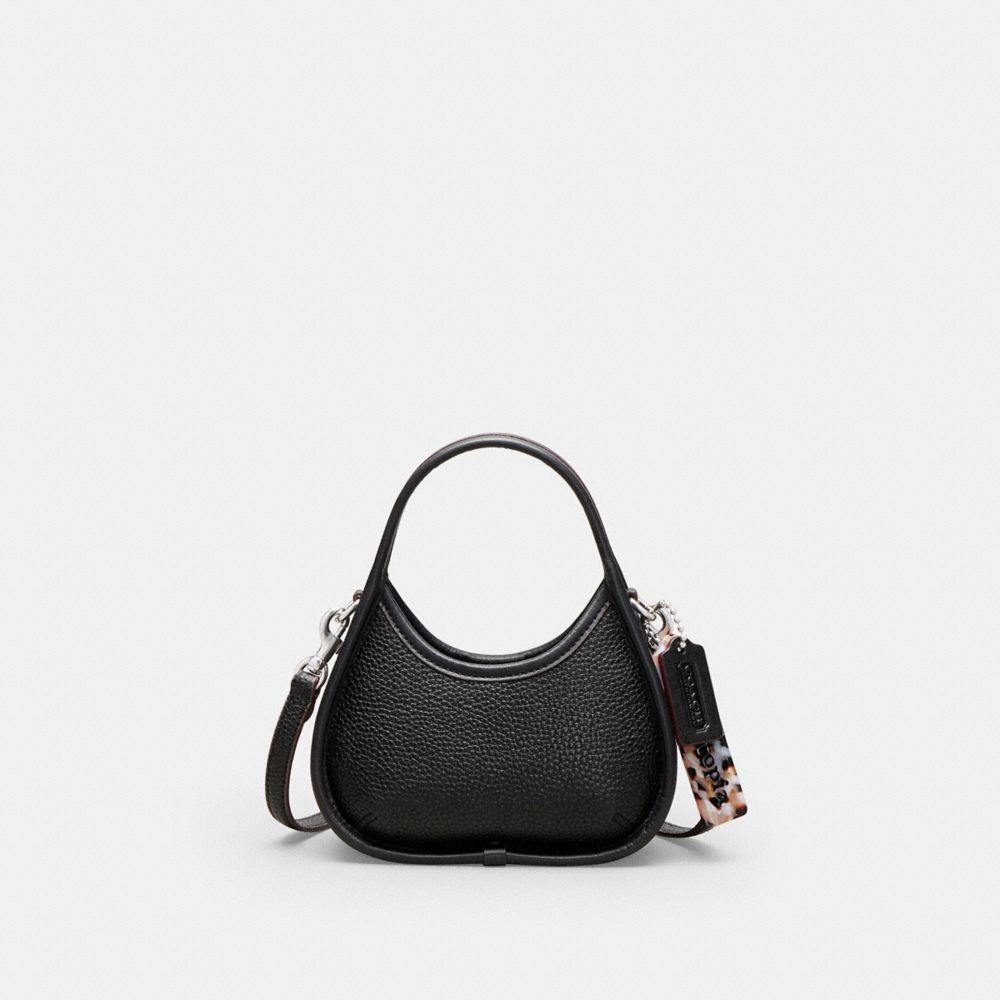 COACH CO662 Mini Ergo Bag With Crossbody Strap In Coachtopia Leather BLACK