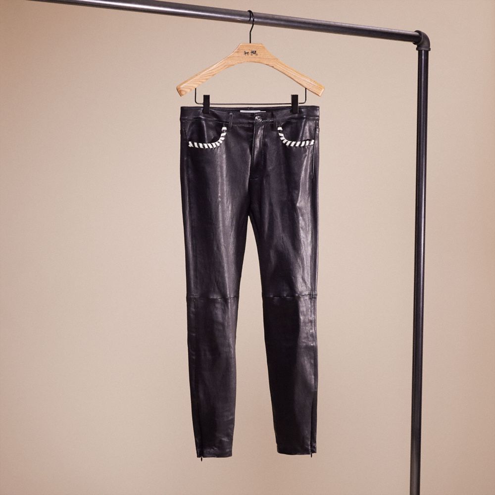 CO730 - Upcrafted Stretch Leather Pants Black