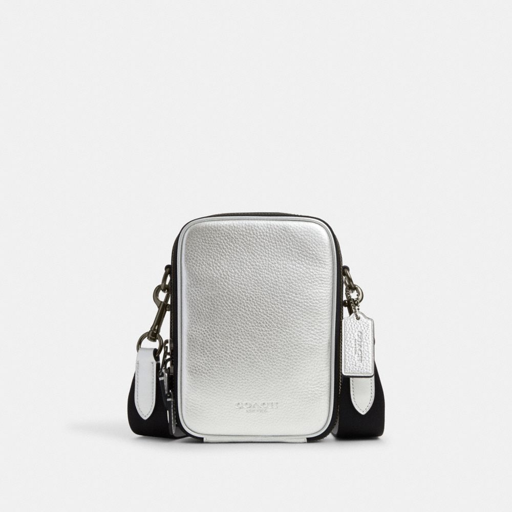 Stanton Crossbody - CO763 - Black Antique Nickel/Metallic Silver