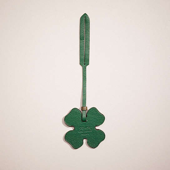 CO776 - Remade Clover Bag Charm Green Multi