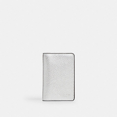 COACH CO781 Id Wallet Black-Antique-Nickel/Metallic-Silver