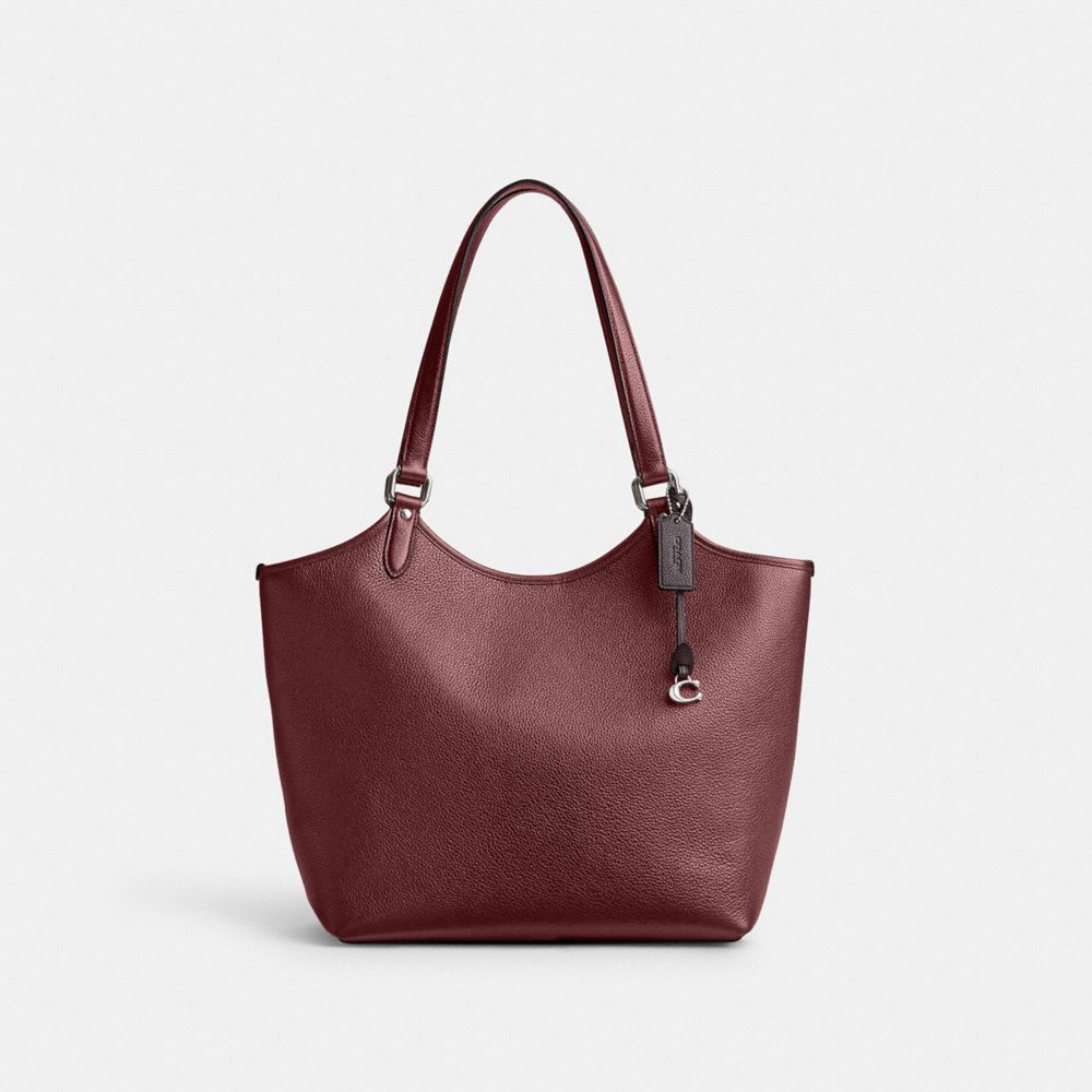 Day Tote - CO869 - Silver/Metallic Cherry