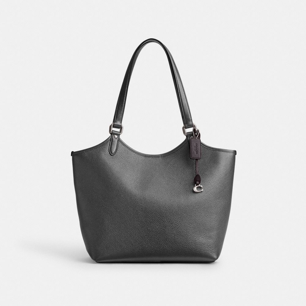 COACH CO869 Day Tote Silver/Gunmetal