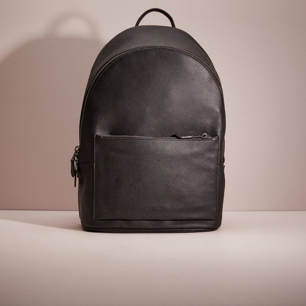 CO906 - Restored Metropolitan Soft Backpack Gunmetal/Black