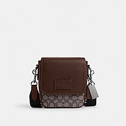 Lucas Crossbody In Signature Jacquard - CO915 - Sv/Oak/Maple
