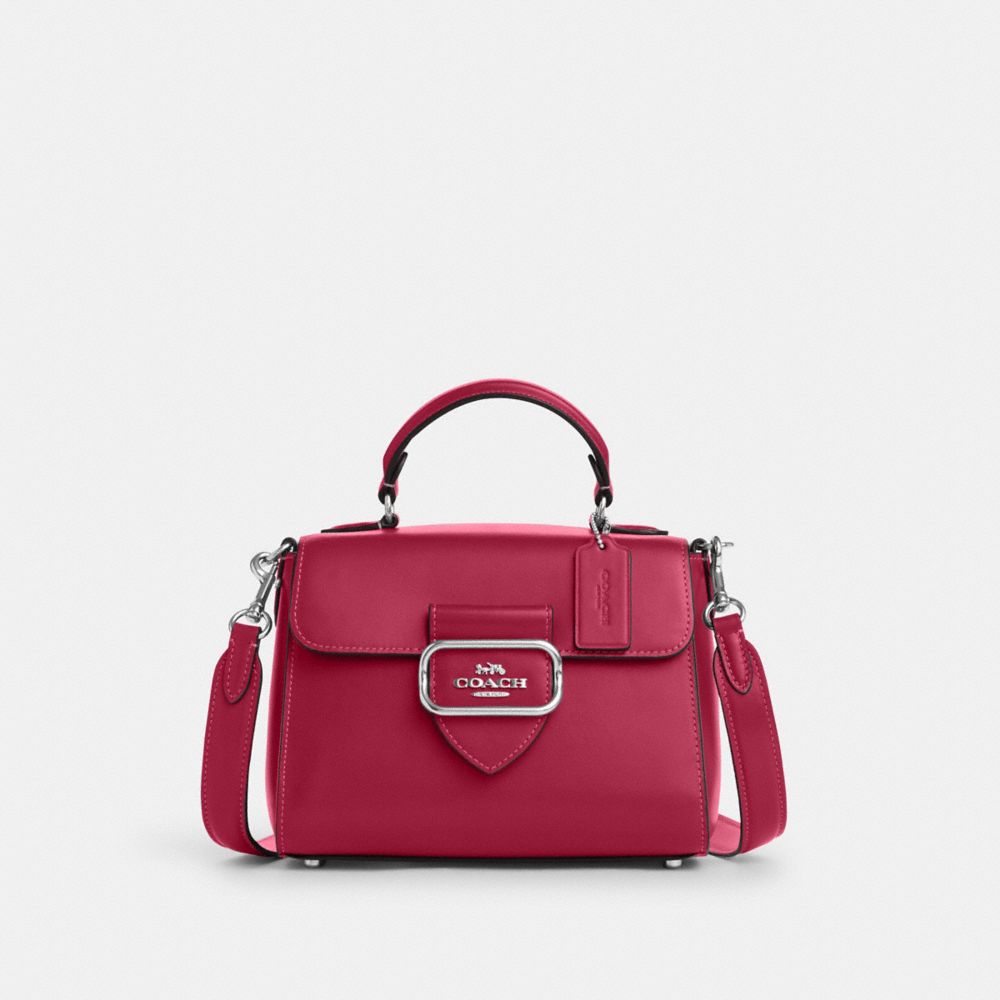 Morgan Top Handle Satchel - CO934 - Silver/Bright Violet