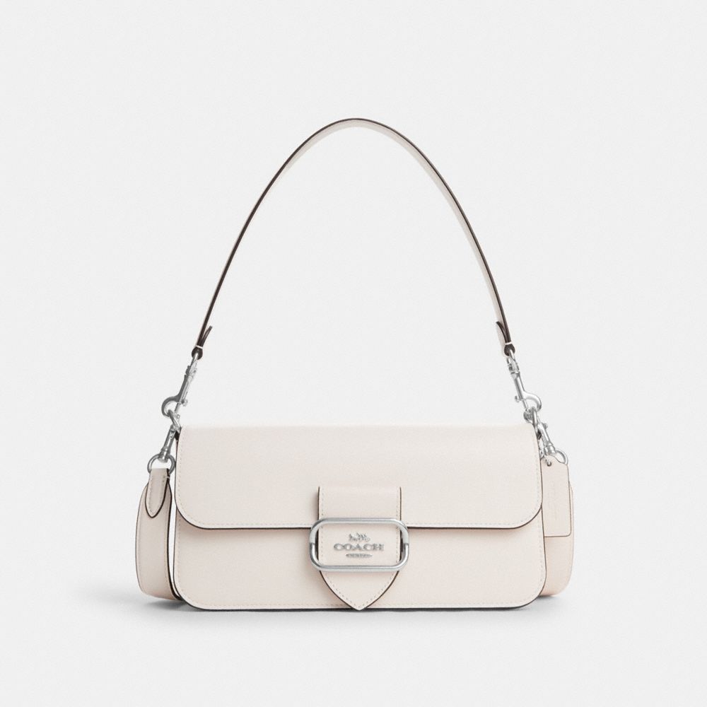 COACH CO942 Morgan Shoulder Bag Silver/Chalk