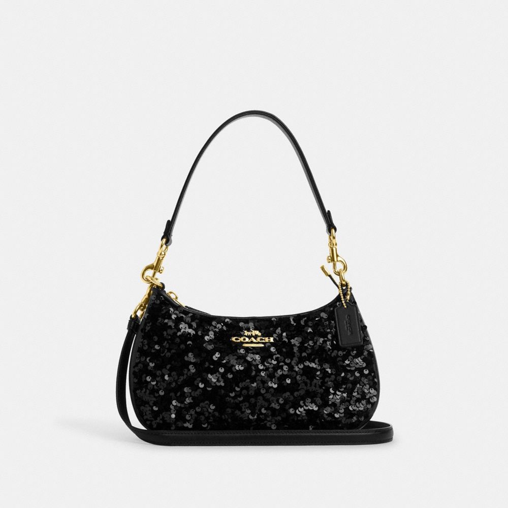 COACH CO951 Teri Shoulder Bag GOLD/BLACK