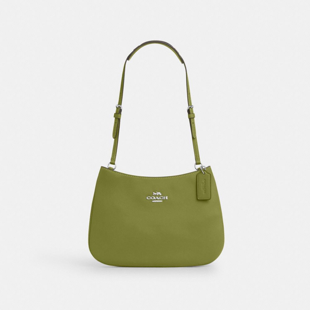 COACH CO952 Penelope Shoulder Bag SILVER/YELLOW GREEN