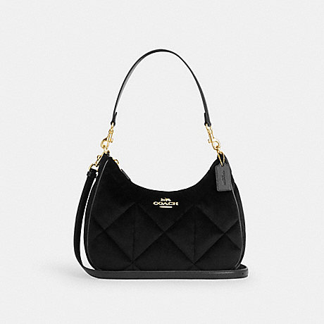COACH CO956 Teri Hobo With Quilting Gold/Black