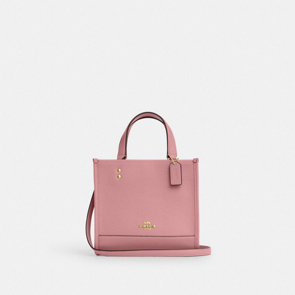 COACH CO971 Dempsey Tote 22 Gold/True Pink