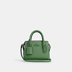 COACH CO974 Andrea Mini Carryall SILVER/SOFT GREEN