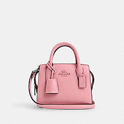 COACH CO974 Andrea Mini Carryall SILVER/FLOWER PINK