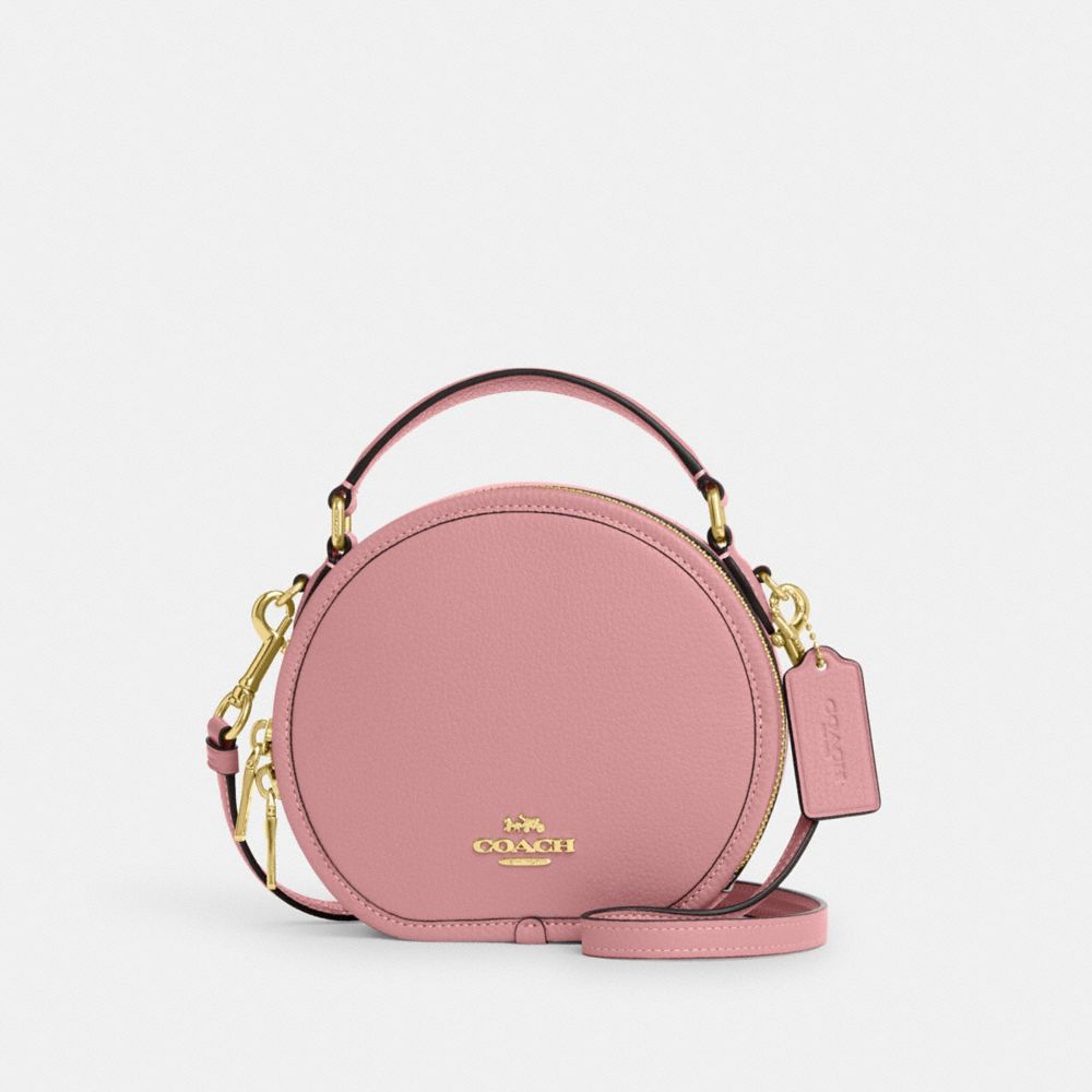 COACH CO987 Canteen Crossbody GOLD/TRUE PINK