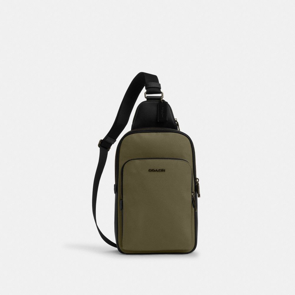 COACH CO994 Ethan Pack GUNMETAL/OLIVE DRAB