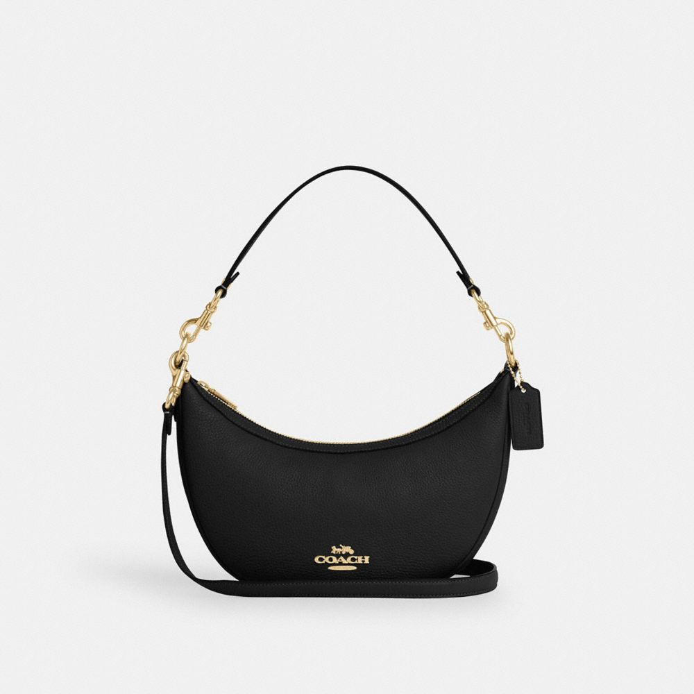 COACH CO996 Aria Shoulder Bag GOLD/BLACK