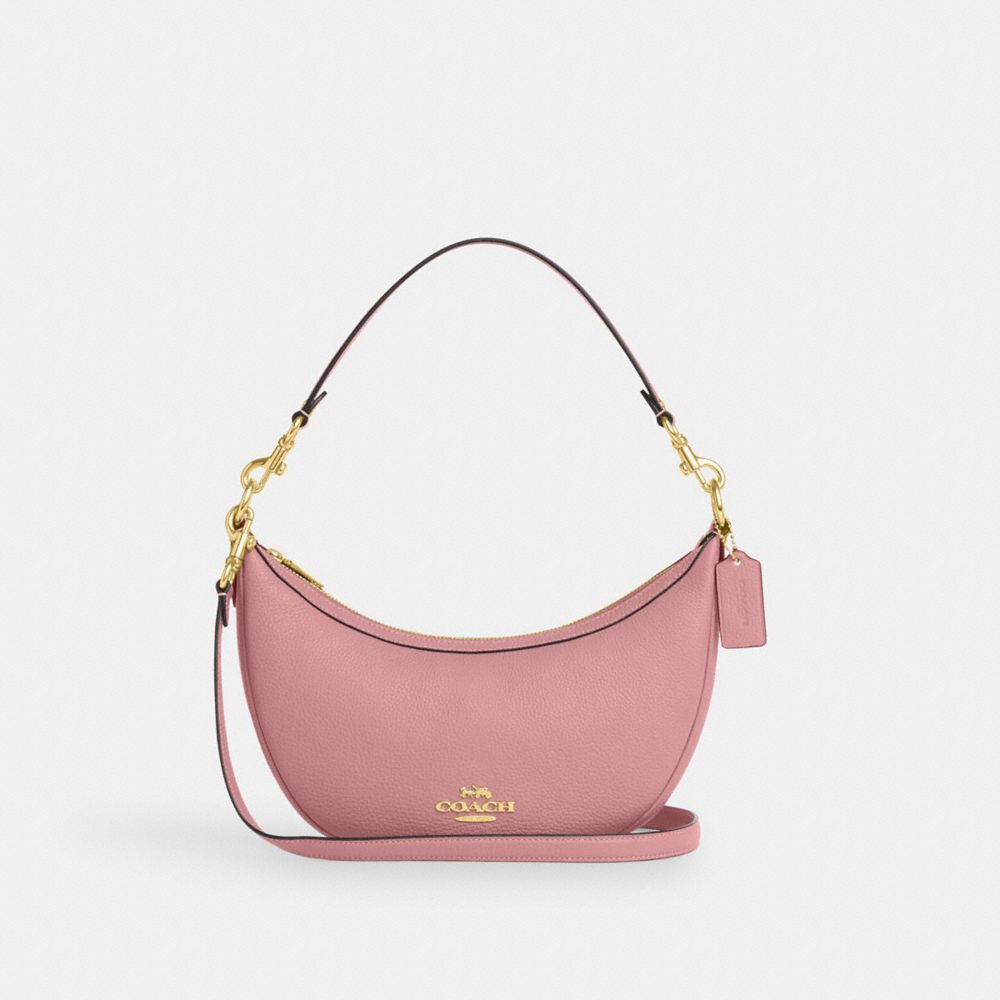 COACH CO996 Aria Shoulder Bag GOLD/TRUE PINK