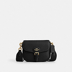 Amelia Small Saddle Bag - CP001 - Gold/Black