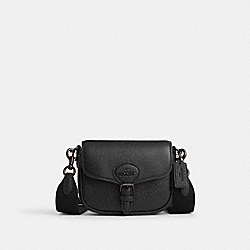 Amelia Small Saddle Bag - CP002 - Black Copper/Black