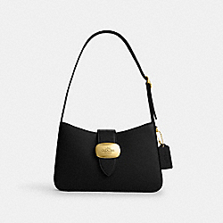 COACH CP004 Eliza Shoulder Bag GOLD/BLACK