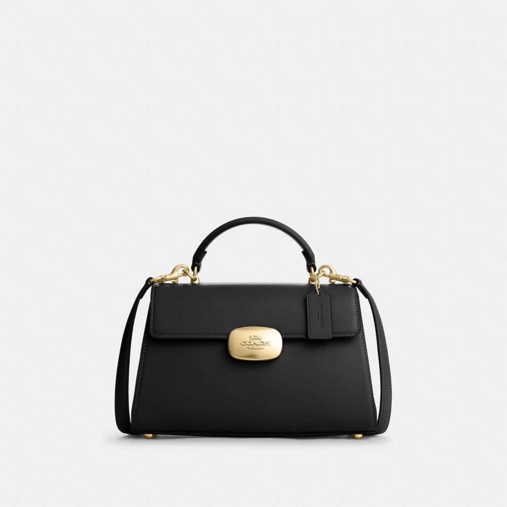 COACH CP006 Eliza Top Handle GOLD/BLACK