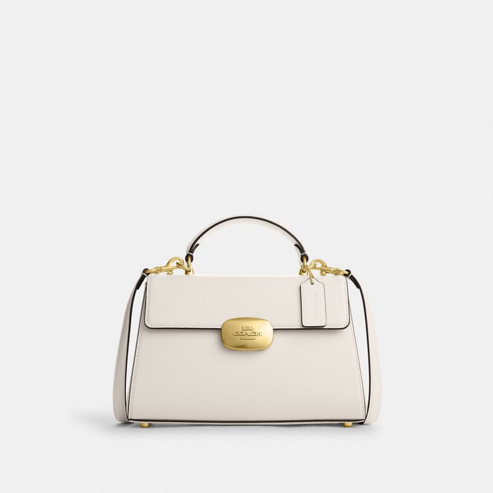 COACH CP006 Eliza Top Handle GOLD/CHALK