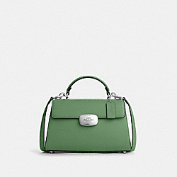 COACH CP006 Eliza Top Handle SILVER/SOFT GREEN