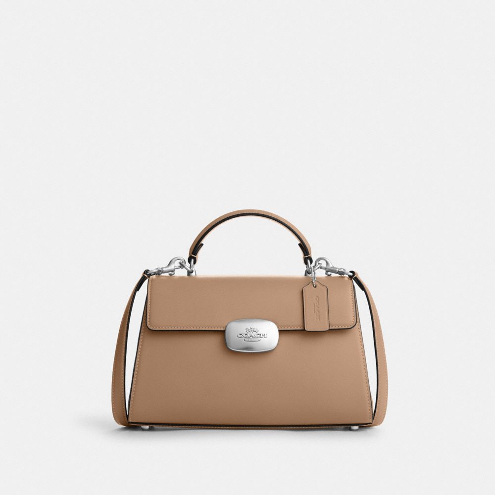 COACH CP006 Eliza Top Handle SILVER/TAUPE