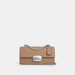 Eliza Flap Crossbody - CP008 - Silver/Taupe