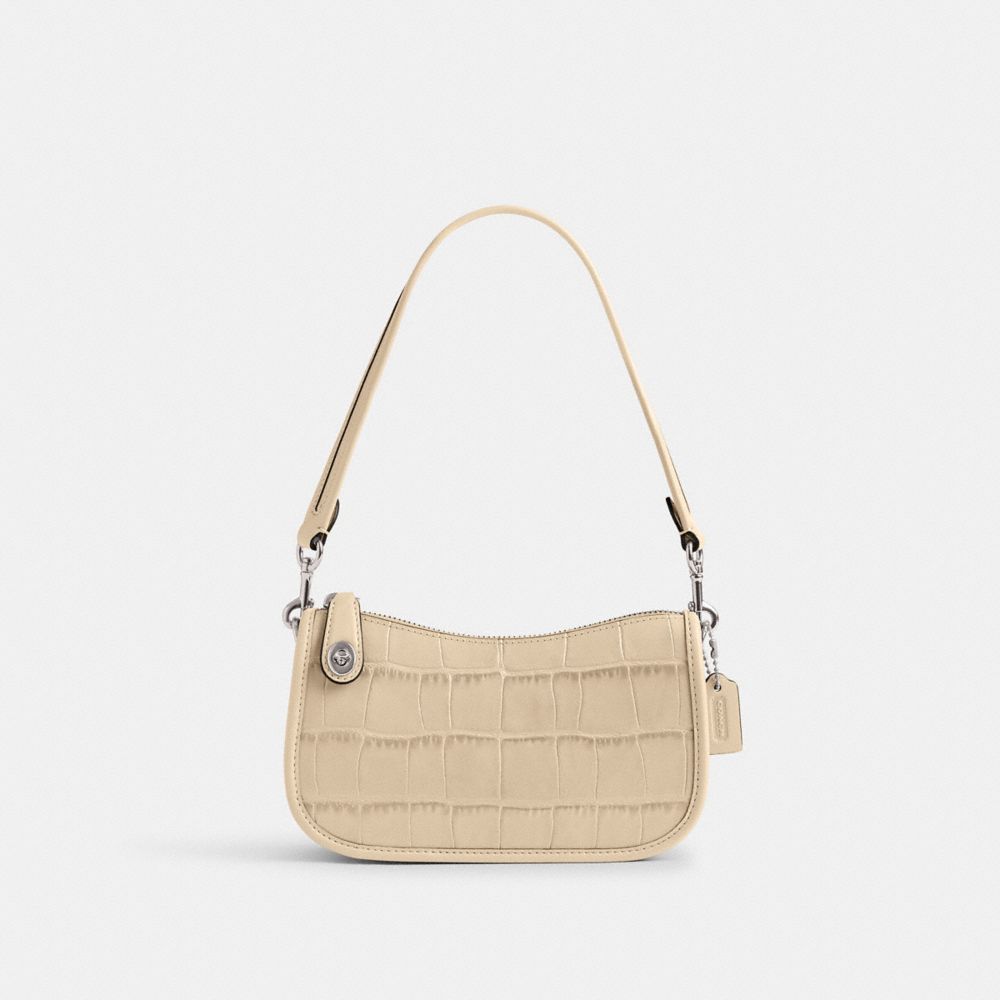 COACH CP024 Swinger Bag 20 SILVER/IVORY