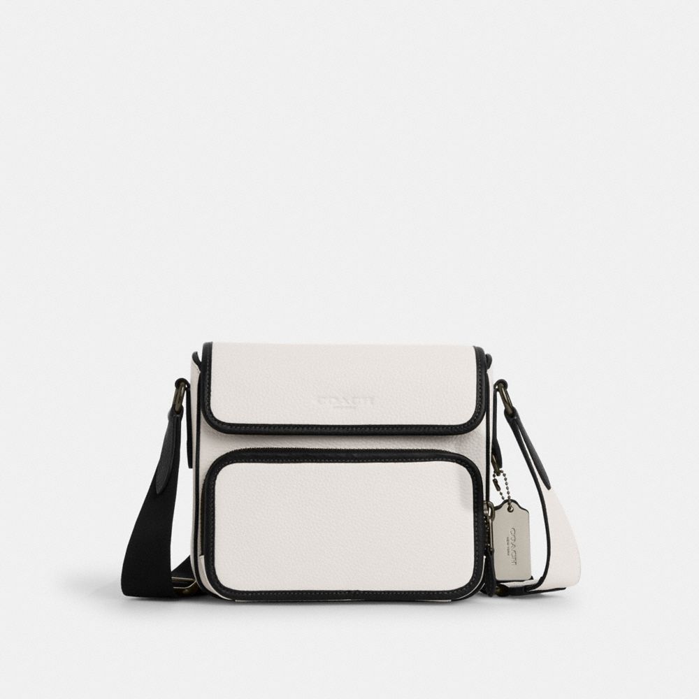 Sullivan Flap Crossbody - CP043 - Gunmetal/Chalk/Black