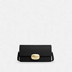 COACH CP045 Eliza Small Flap Crossbody GOLD/BLACK