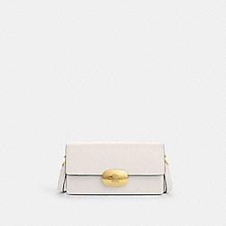 COACH CP045 Eliza Small Flap Crossbody GOLD/CHALK