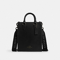 Dylan Tote In Colorblock Signature Canvas - CP050 - Gunmetal/Black/Charcoal