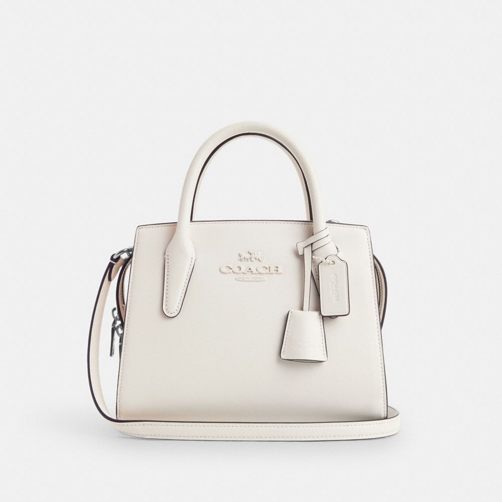 COACH CP081 Andrea Carryall SILVER/CHALK