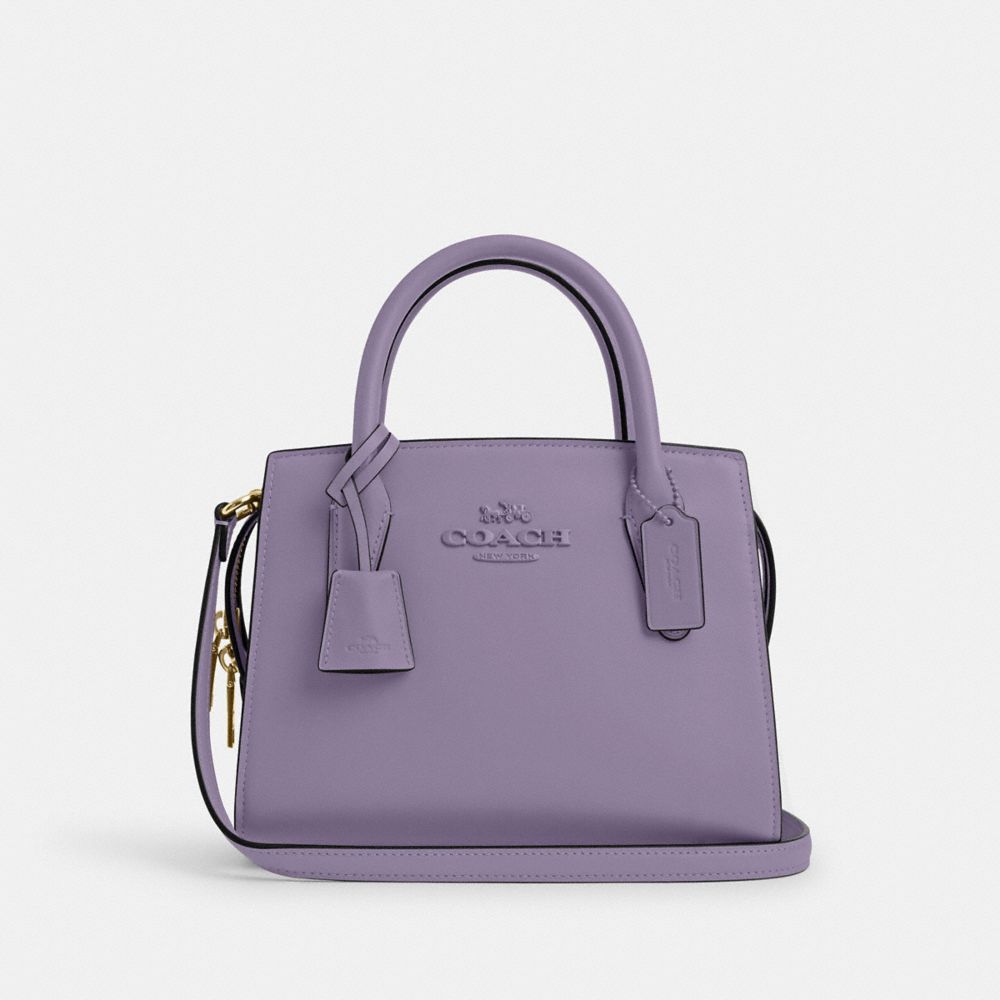 COACH CP081 Andrea Carryall SILVER/LIGHT VIOLET