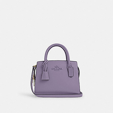 COACH CP081 Andrea Carryall Silver/Light-Violet