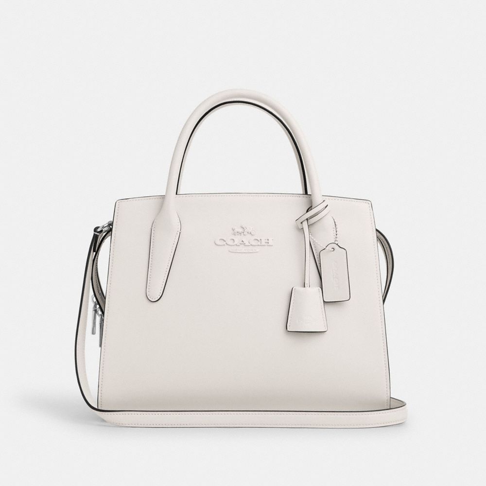 COACH CP086 Large Andrea Carryall SILVER/CHALK