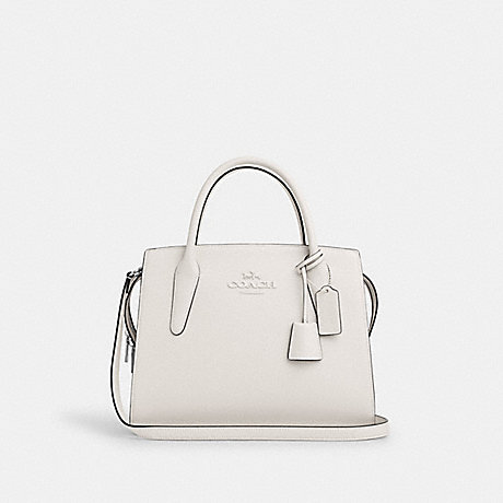 COACH CP086 Large Andrea Carryall Silver/Chalk