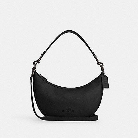 COACH CP099 Aria Shoulder Bag Black-Copper/Black