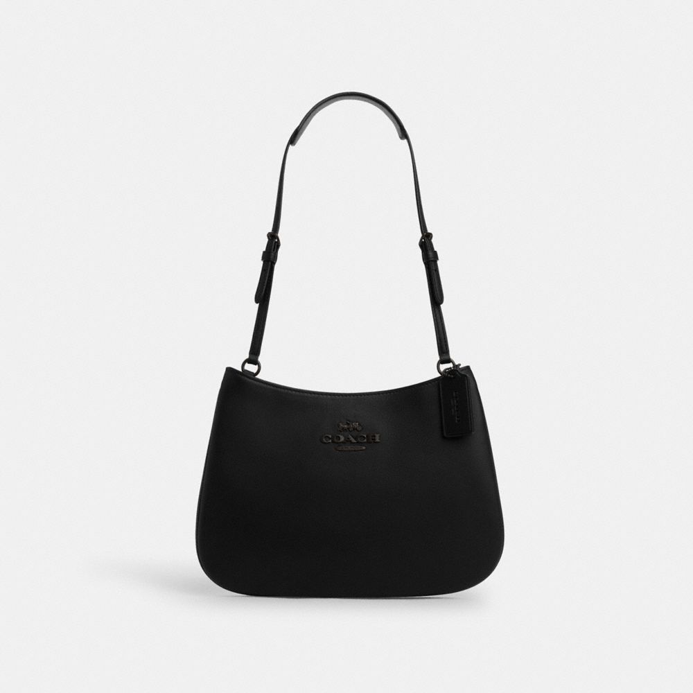 COACH CP101 Penelope Shoulder Bag BLACK COPPER/BLACK