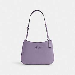 COACH CP101 Penelope Shoulder Bag SILVER/LIGHT VIOLET