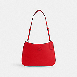 COACH CP101 Penelope Shoulder Bag SILVER/BRIGHT POPPY
