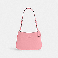 COACH CP101 Penelope Shoulder Bag SILVER/FLOWER PINK