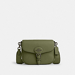 Amelia Saddle Bag - CP107 - Gunmetal/Military Green