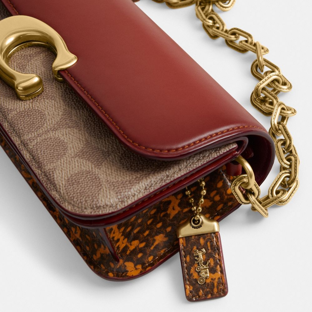 IDOL 23 經典 SIGNATURE 帆布蛇皮細節手袋